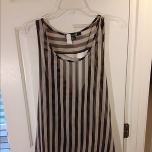 Forever 21 Sheer high low Tank Top